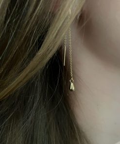 Boucles d'oreilles fil plaqué or