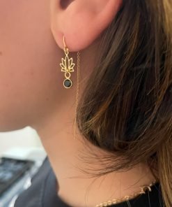 Boucles d'oreilles fil plaqué or