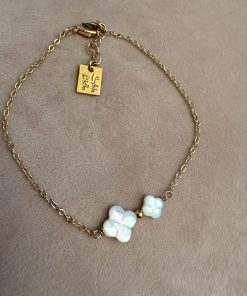 Bracelet plaqué or Double chance