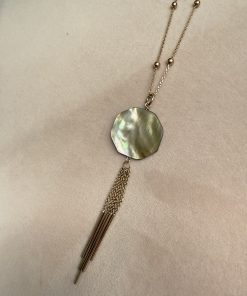 Collier Alexandre en plaqué or en nacre de Nautilus