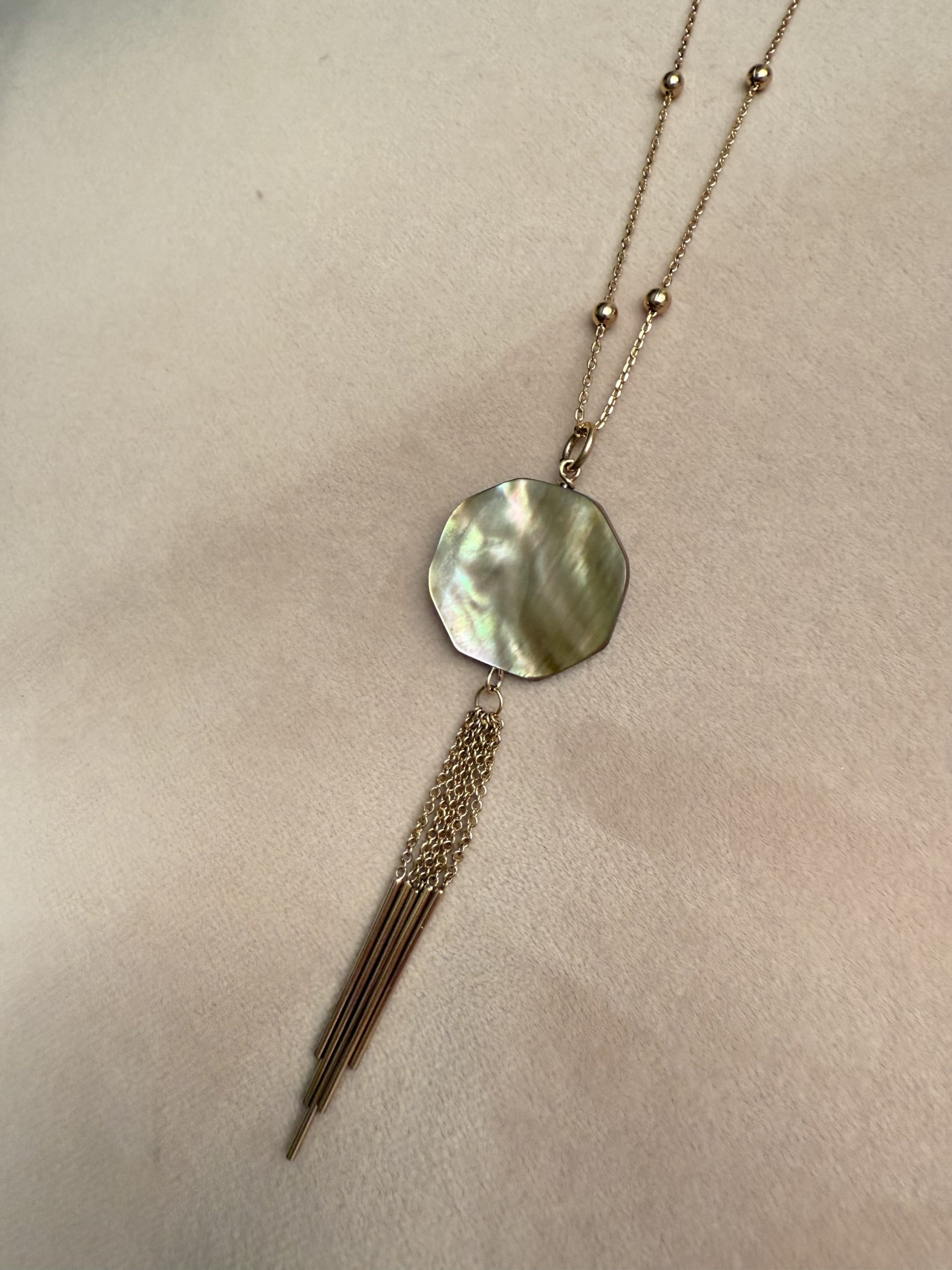 Collier Alexandre en plaqué or en nacre de Nautilus 1 Collier Alexandre en plaqué or en nacre de Nautilus