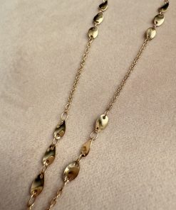 Collier Chantilly en plaqué or et fleur en nacre 5 Collier Chantilly en plaqué or et fleur en nacre