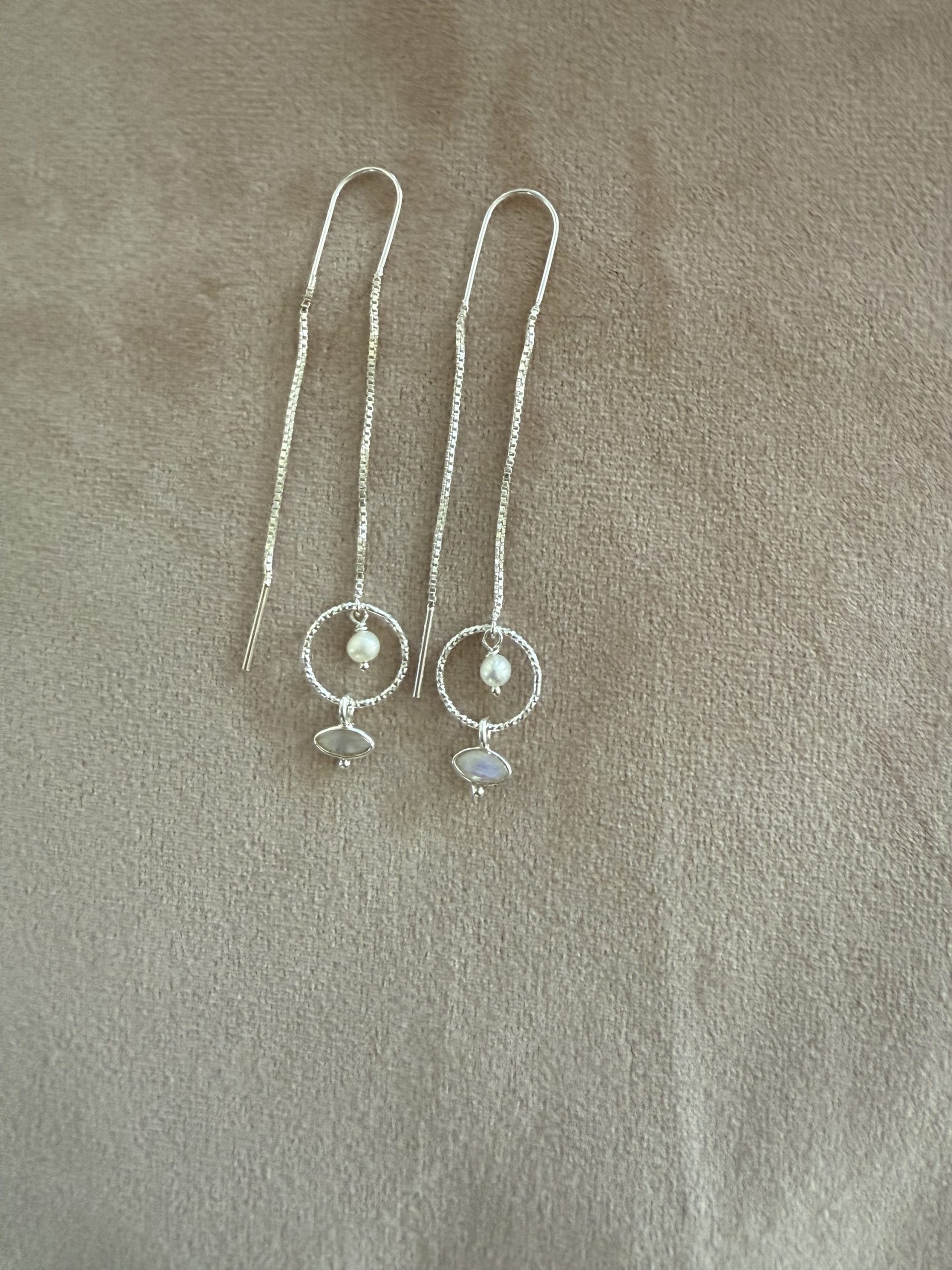 Boucles d’oreille fils d’oreilles Valeria en argent 2 Boucles d’oreille fils d’oreilles Valeria en argent