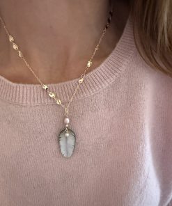 Collier la vie en rose plaqué or