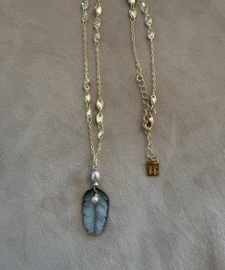 Collier la vie en rose plaqué or